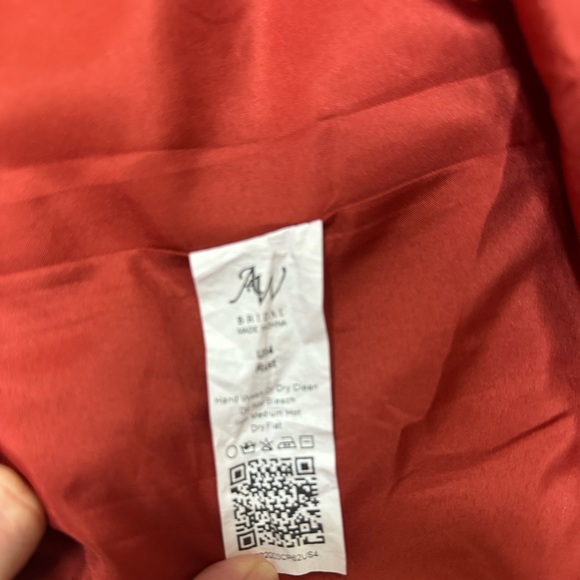 AW David Bridal AW Elegant Red Evening Dress - Picture 9 of 13